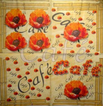 137 Anemones, Poppy - 3-ply - Ambiente