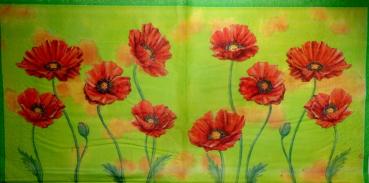 140 Anemones, Poppy - 3-ply - WIDA - 35x35 cm