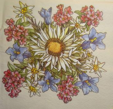 181 Flowers Others - 3-ply - 35x35 cm