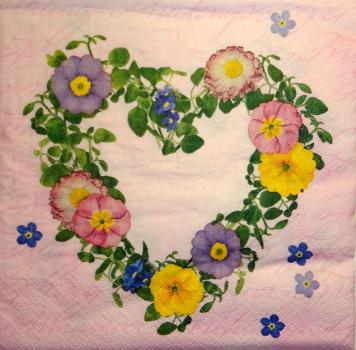 194 Flowers Others - 3-ply (pink)  - Paw
