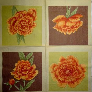 200 Blumen Sonstige - 3-lagig (braun)