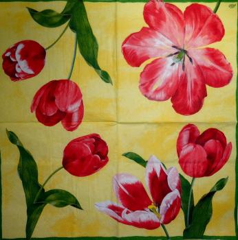 081 Tulips - 3-ply (red/orange) - Ihr