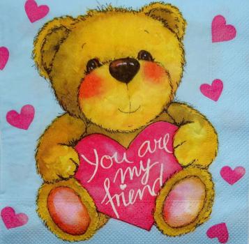 111 Teddy - 3-ply (blue)