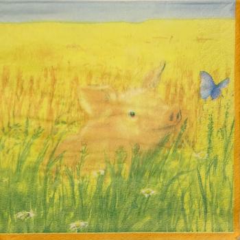 053 Schweine - 3-lagig - WIDA - 35x35 cm