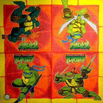 152 Known Figures - 2-ply - Ninja Turtles 2004