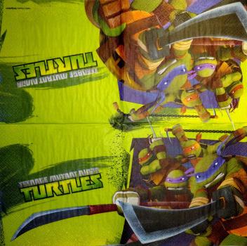 153 Bekannte Figuren - 2-lagig - Ninja Turtles 2012 - USA