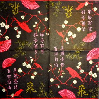 200 Asien - 3-lagig (schwarz)