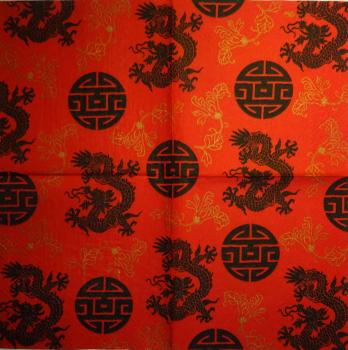 142 Asia - 3-ply (red/black) - Paw