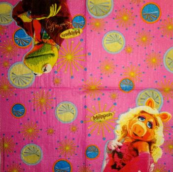 187 Known Figures - 3-ply (550994) - Muppets - Miss Piggy - Kermit