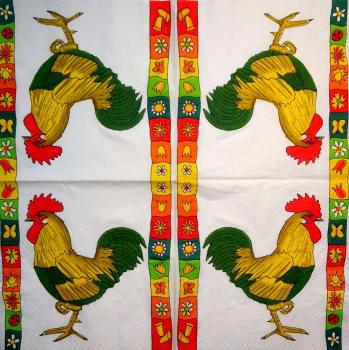 141 Rooster,  Hen - 3-ply