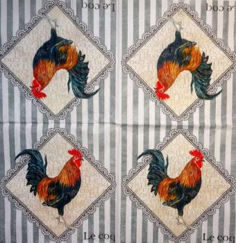 142 Rooster,  Hen - 3-ply - Sweet Pac