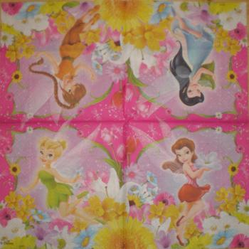 054 Mädchen - 2-ply - Disney - Tinkerbell