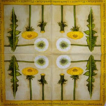120 Blumen Sonstige - 3 lagig (gelb)