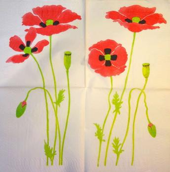 188 Anemones, Poppy - 3-ply