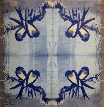 267 Vögel - 3-ply (blue) - Molca