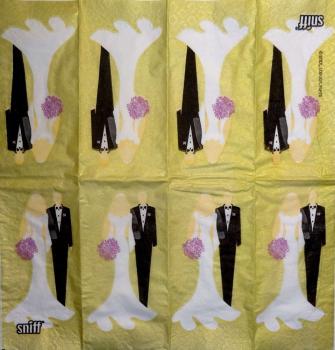 057 Wedding - 4-ply - ppd - Rock Scissor Paper - Handkerchief