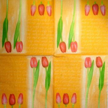 146 Tulpen - 3-lagig (orange)