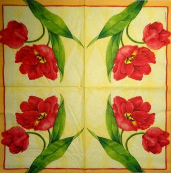 147 Tulips - 3-ply (orange) - Ambiente