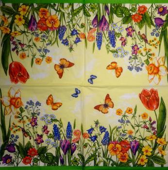 156 Tulpen - 3-lagig - (gelb) - Maki