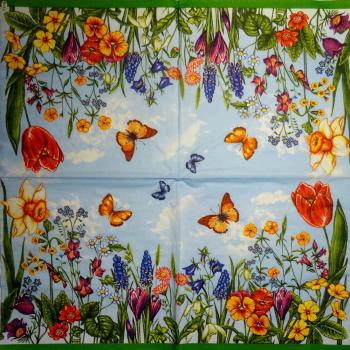 156 Tulips - 3-ply - (blue) - Maki