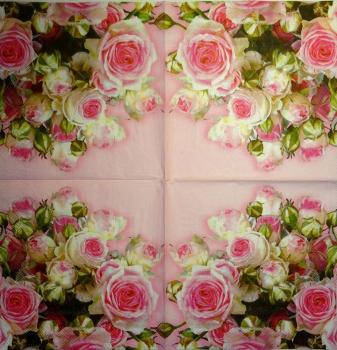 433 Roses - 3-ply (pink) - Ambiente