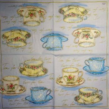 036 Dishes  - 3-ply (blue) - Ihr