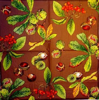 140 Herbst - 3-lagig (dunkel braun) - Ihr