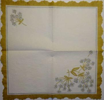 267 Margeriten - 1-lagig - Wellenrand - 22x22 - CS