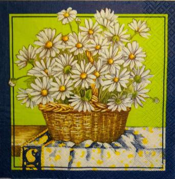 210 Daisies - 3-ply (blue)