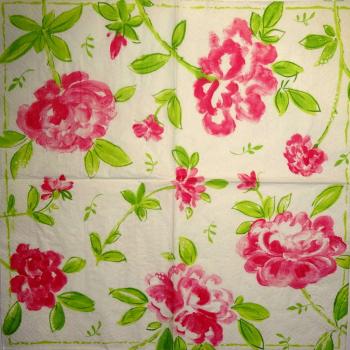 563 Roses - 3-ply -  - Caspari - Isabelle de Borchgrave