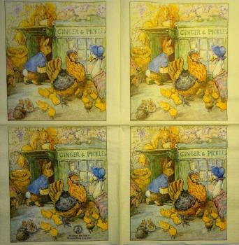 207 Hasen: unnatürlich - 3-lagig - MOLCA - Peter Rabbit - Beatrix Potter 2002