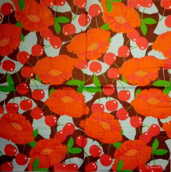 019 Cherries,  Plums - 3-ply - Duni