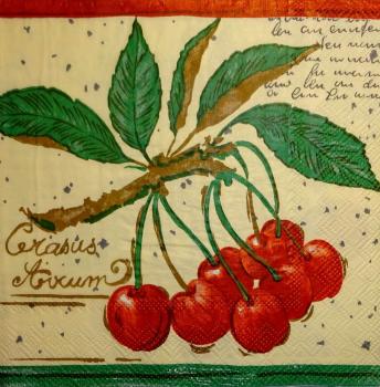 025 Cherries,  Plums - 3-ply - Ambiente