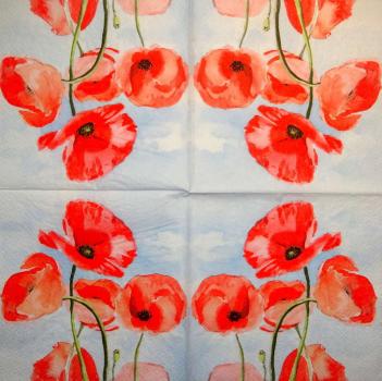 153 Anemonen, Mohn - 3-lagig