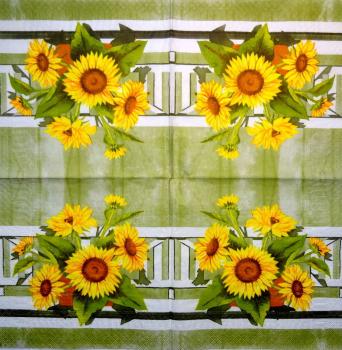 158 Sonnenblumen - 3-lagig