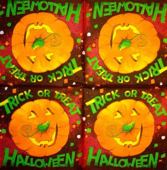 155 Halloween - 3-ply (red)