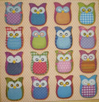 055 Owls - 3-ply (orange) - Atelier