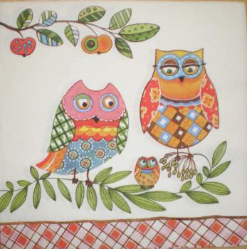 058 Owls - 3-ply - Ambiente