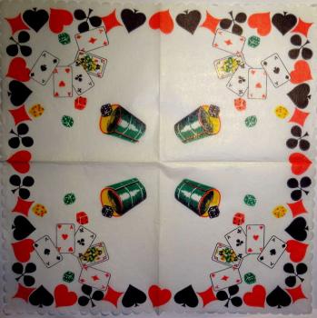 003 Spiele - 1-lagig - Wellenrand - 35x35 cm