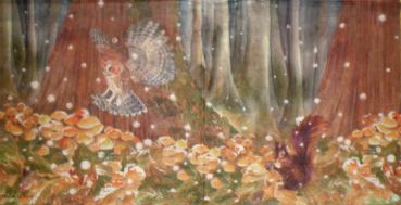 063 Owls - 3-ply - Madame est Servie