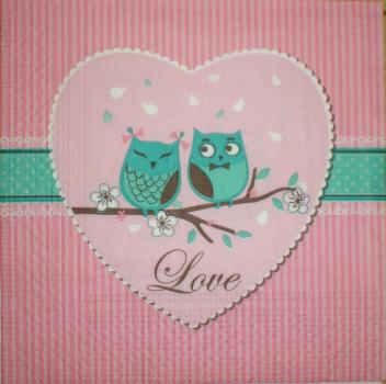 082 Owls - 3-ply - CS - 22x22cm