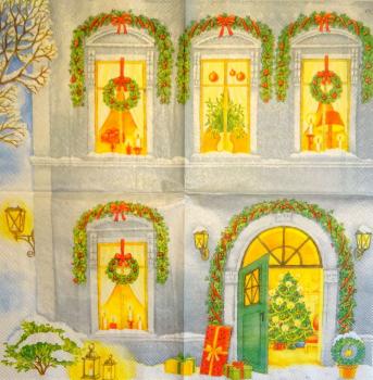 004 Winterlandschaft - 3-lagig (silber) - Ihr - CS