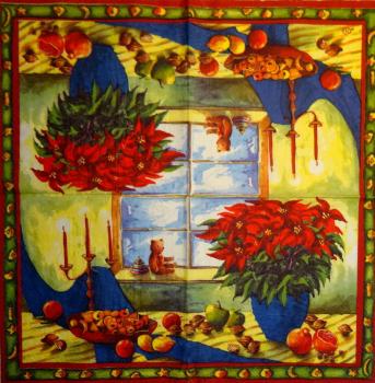 178 Christmas Flowers (missed) - 3-ply - Ihr