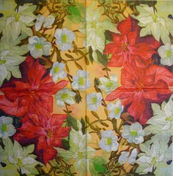 179 Christmas Flowers - 3-ply
