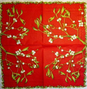 192 Weihnachten Blumen - 3-lagig -. Ihr