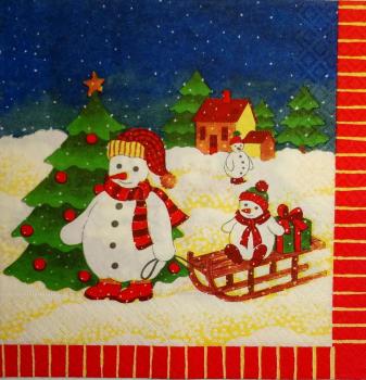 160 Schneemann - 3-lagig