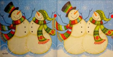 162 Schneemann - 2-lagig - Künstler