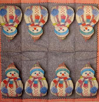 178 Snowman - 4-ply - Ihr - Handkerchief