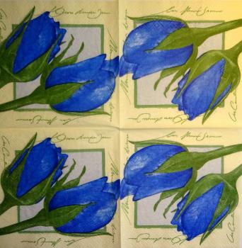 192 Roses - 3-ply (blue) - Ti-Flair