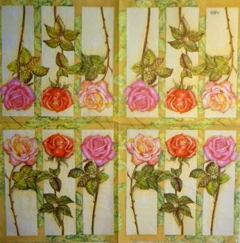 490 Roses - 3-ply (cream) - Ambiente